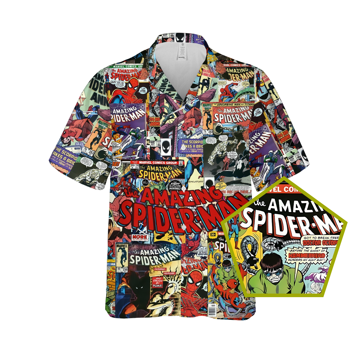 Spiderman Summer Hawaiian Shirt, Button Down Shirt For Men & Women - Picture 7 of 15