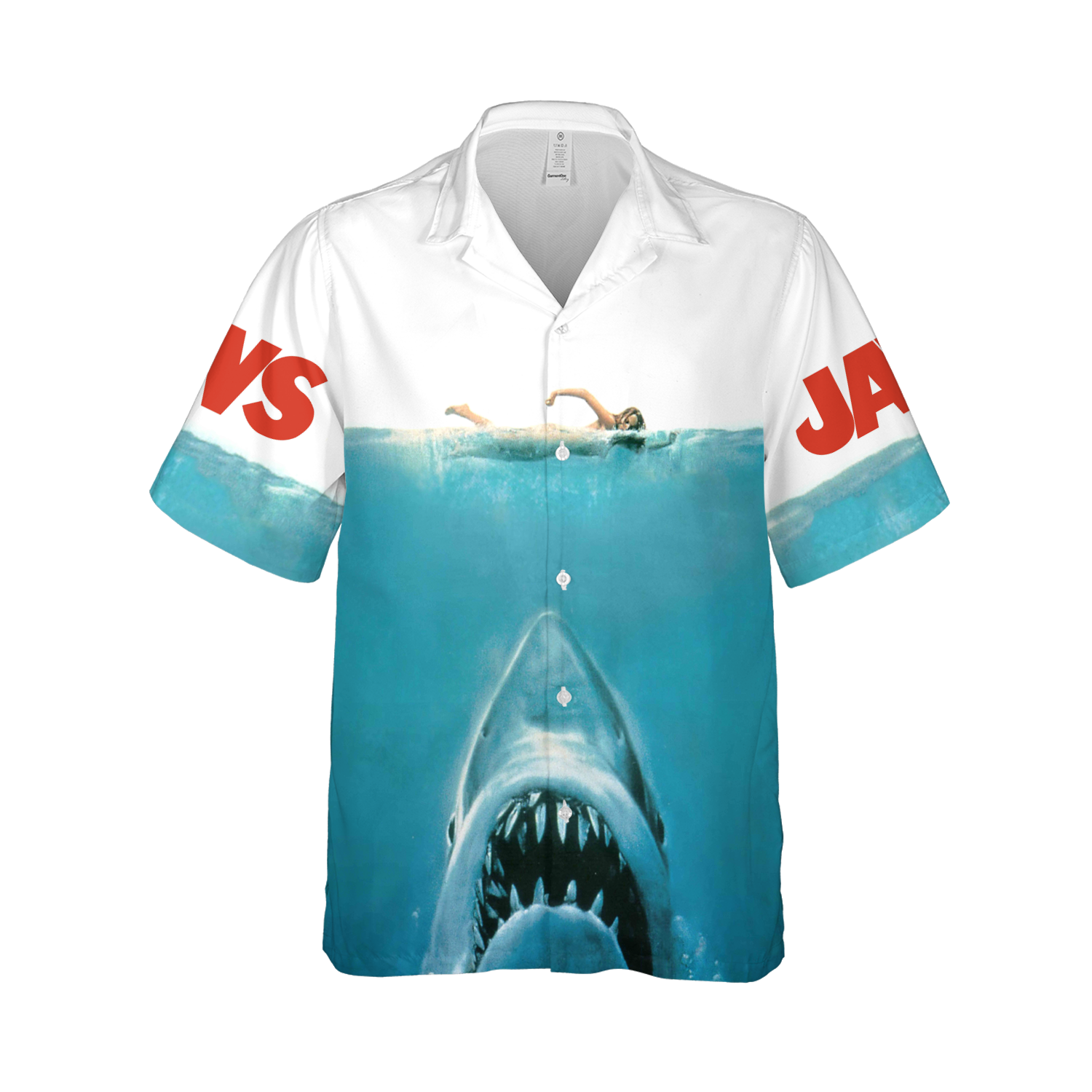 Shark Jaws Hemd Jaws Film Hawaiihemd, Button Down Hemd für Herren & Damen - Bild 8 von 15