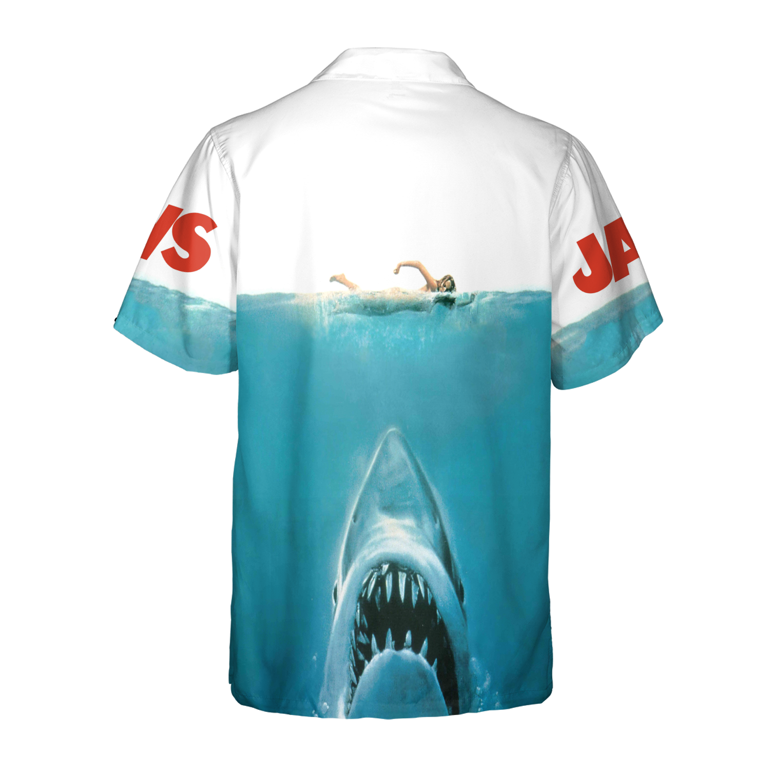 Shark Jaws Hemd Jaws Film Hawaiihemd, Button Down Hemd für Herren & Damen - Bild 10 von 15